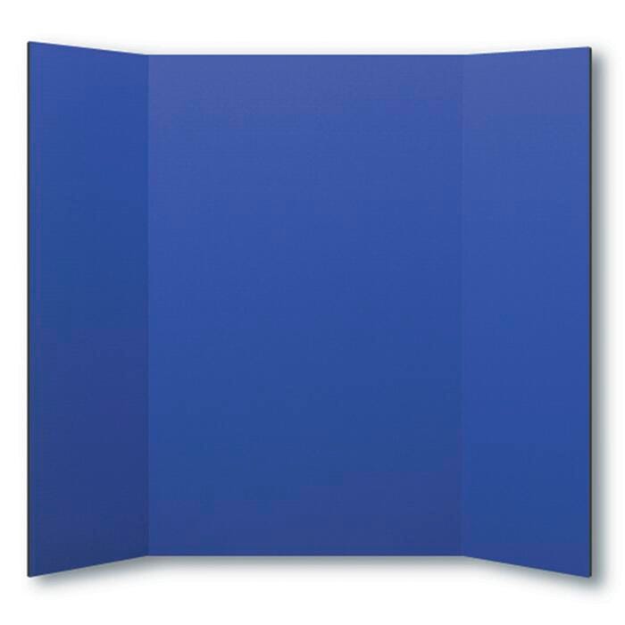 School Smart Presentation Boards, 48 x 36 Inches, Blue, Pack of 10 1464950